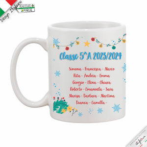Tazza Personalizzata di buon natale per maestre o altre figure