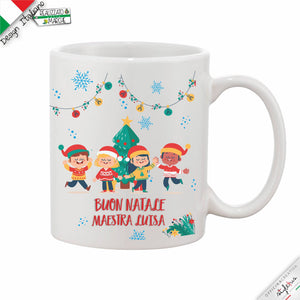 Tazza Personalizzata di buon natale per maestre o altre figure