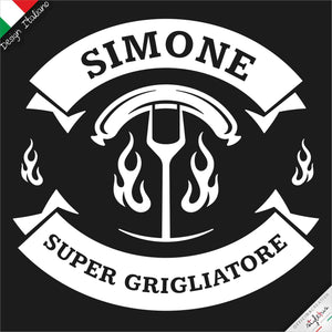 Grembiule personalizzato "Supergrigliatore"
