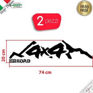 adesivo 4 x 4 off road