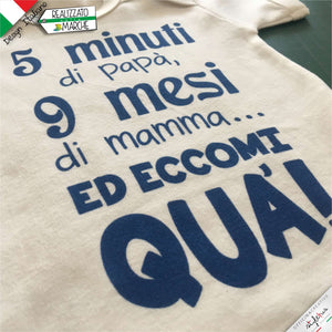 Body 5 minuti di papà, 9 mesi di mamma...