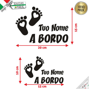 Adesivo prespaziato bimbo a bordo2