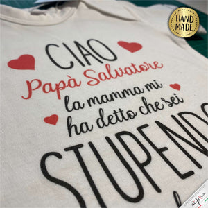 Body personalizzato "papà stupendo"