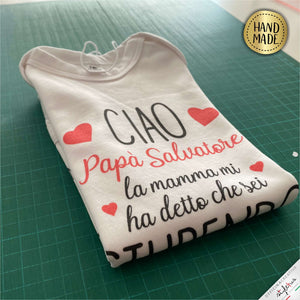 Body personalizzato "papà stupendo"