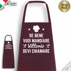 Grembiule "se bene vuoi mangiare..."