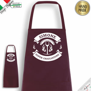 Grembiule personalizzato "Supergrigliatore"