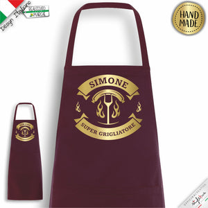 Grembiule personalizzato "Supergrigliatore"