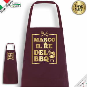 Grembiule il RE del BBQ