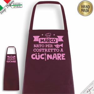 Grembiule "Nato per Trombare, costretto a cucinare"