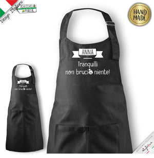 Grembiule per bambini "tranquilli non brucio niente."