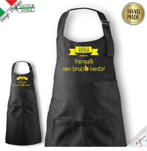 Grembiule per bambini "tranquilli non brucio niente."