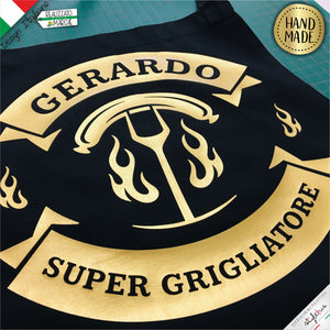 Grembiule personalizzato "Supergrigliatore"