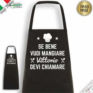 Grembiule "se bene vuoi mangiare..."