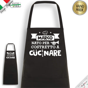 Grembiule "Nato per Trombare, costretto a cucinare"