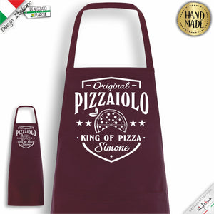 Grembiule personalizzato per pizzaioli, King of Pizza