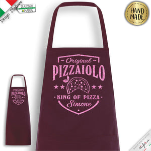Grembiule personalizzato per pizzaioli, King of Pizza