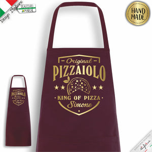 Grembiule personalizzato per pizzaioli, King of Pizza