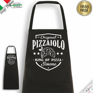 Grembiule personalizzato per pizzaioli, King of Pizza