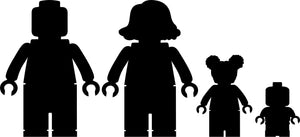 ADESIVI FAMIGLIA MATTONCINI LEGO
