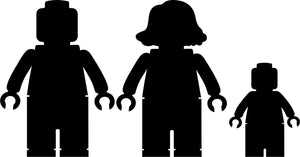 ADESIVI FAMIGLIA MATTONCINI LEGO