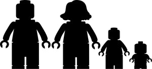 ADESIVI FAMIGLIA MATTONCINI LEGO