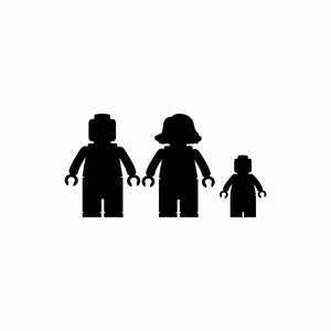 ADESIVI FAMIGLIA MATTONCINI LEGO