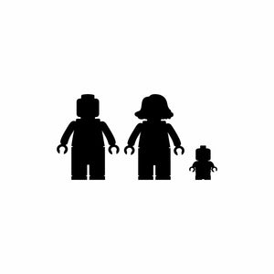 ADESIVI FAMIGLIA MATTONCINI LEGO