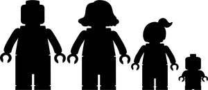 ADESIVI FAMIGLIA MATTONCINI LEGO