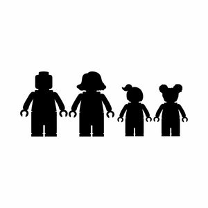 ADESIVI FAMIGLIA MATTONCINI LEGO