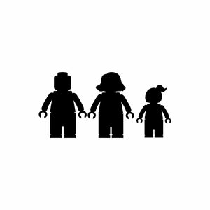 ADESIVI FAMIGLIA MATTONCINI LEGO