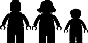 ADESIVI FAMIGLIA MATTONCINI LEGO