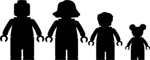 ADESIVI FAMIGLIA MATTONCINI LEGO