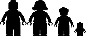 ADESIVI FAMIGLIA MATTONCINI LEGO