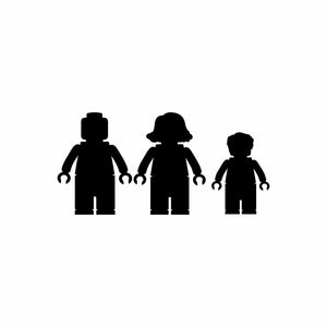 ADESIVI FAMIGLIA MATTONCINI LEGO