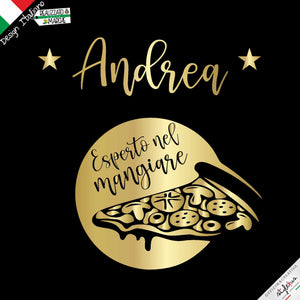 Grembiule per bambini "Esperto nel mangiare Pizza"