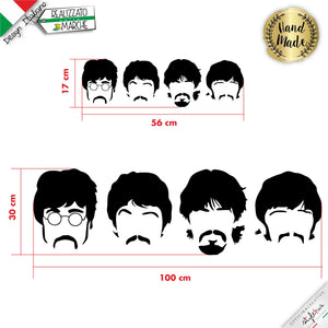adesivo "the BEATLES volti"