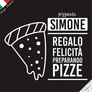 Grembiule  "regalo felicità preparando pizze"