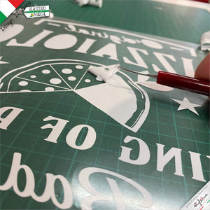 Grembiule personalizzato per pizzaioli, King of Pizza