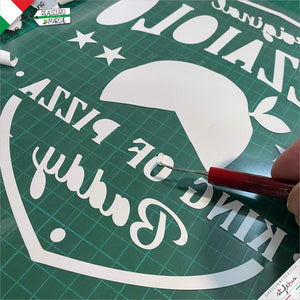 Grembiule personalizzato per pizzaioli, King of Pizza