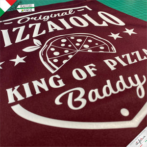 Grembiule personalizzato per pizzaioli, King of Pizza