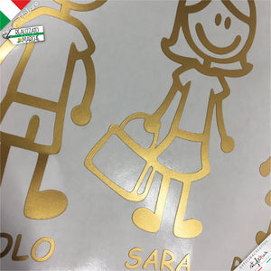 ADESIVI FAMIGLIA PERSONALIZZATI