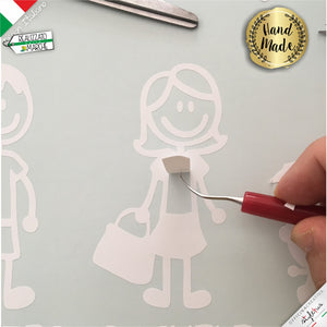 ADESIVI FAMIGLIA PERSONALIZZATI