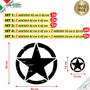 adesivo stella militare Us Army
