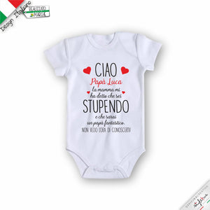 Body personalizzato "papà stupendo"