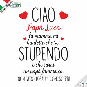 Body personalizzato "papà stupendo"
